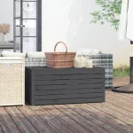 Ladă depozitare grădină, gri, 101x50,5x46,5cm, lemn masiv pin GartenMobel Dekor