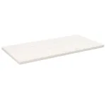 Blat de masă alb 110x55x2,5 cm lemn masiv de pin dreptunghiular GartenMobel Dekor