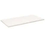 Blat de masă alb 110x60x2,5 cm lemn masiv de pin dreptunghiular GartenMobel Dekor