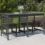 Masă de grădină, gri, 203,5x90x110 cm, lemn masiv de pin GartenMobel Dekor