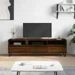 Comodă TV, stejar maro, 150x30x44,5 cm, lemn prelucrat GartenMobel Dekor