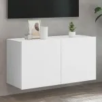 Comodă TV de perete, alb, 80x30x41 cm GartenMobel Dekor