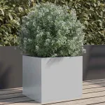 Jardinieră, argintiu, 32x30x29 cm, oțel galvanizat GartenMobel Dekor