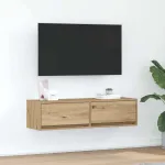 Cabinet TV stejar artizanal 100 x 31 x 25,5 cm Lemn compozit GartenMobel Dekor