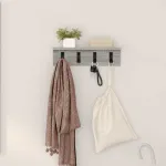 Răcător de paltoane montat pe perete Pe perete Gri Sonoma GartenMobel Dekor