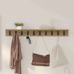 Răcător de paltoane montat pe perete Pe perete Stejar Artizanal GartenMobel Dekor