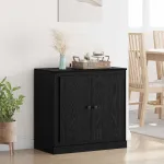 Bufet Stejar Negru 70 x 35,5 x 67,5 cm Lemn compozit GartenMobel Dekor