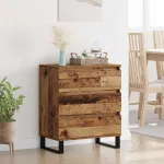 Bufet cu sertar Lemn Vechi 60 x 35 x 70 cm Lemn compozit GartenMobel Dekor