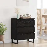 Bufet cu sertar Stejar Negru 60 x 35 x 70 cm Lemn compozit GartenMobel Dekor