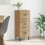 Bufet stejar artizanal 34 x 34.5 x 90 cm Lemn compozit GartenMobel Dekor