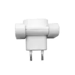 Distribuitor triplu prize 230V, 16A, 3 ieșiri, alb, pentru interior