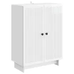 Bufet Alb foarte lucios 66 x 34,5 x 90 cm Lemn prelucrat GartenMobel Dekor