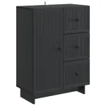 Bufet cu sertar Negru 66 x 34,5 x 90 cm Lemn prelucrat GartenMobel Dekor