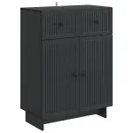 Bufet cu sertar Negru 66 x 34,5 x 90 cm Lemn prelucrat GartenMobel Dekor
