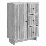 Bufet cu sertar Sonoma gri 66 x 34,5 x 90 cm Lemn prelucrat GartenMobel Dekor