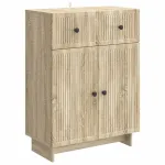 Bufet cu sertar Stejar Sonoma 66 x 34,5 x 90 cm Lemn prelucrat GartenMobel Dekor