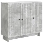 Bufet Gri Beton 89 x 34,5 x 80 cm Lemn prelucrat GartenMobel Dekor