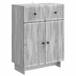 Bufet cu sertar Sonoma gri 66 x 34,5 x 90 cm Lemn prelucrat GartenMobel Dekor