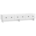 Cabinet TV Alb foarte lucios 147 x 34,5 x 30 cm Lemn prelucrat GartenMobel Dekor