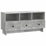Cabinet TV Gri Beton 102 x 34,5 x 50 cm Lemn prelucrat GartenMobel Dekor