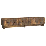 Cabinet TV Stejar fumuriu 147 x 34,5 x 30 cm Lemn prelucrat GartenMobel Dekor