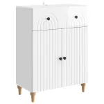 Bufet Alb foarte lucios 66 x 34,5 x 90 cm Lemn prelucrat GartenMobel Dekor