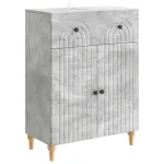 Bufet cu sertar Gri Beton 66 x 34,5 x 90 cm Lemn prelucrat GartenMobel Dekor