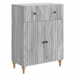 Bufet cu sertar Sonoma gri 66 x 34,5 x 90 cm Lemn prelucrat GartenMobel Dekor