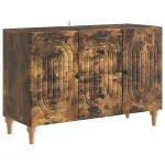 Cabinet TV Stejar fumuriu 89 x 34,5 x 60 cm Lemn prelucrat GartenMobel Dekor
