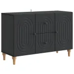 Cabinet TV cu sertar Negru 89 x 34,5 x 60 cm Lemn prelucrat GartenMobel Dekor