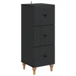 Dulap cu sertare Negru 33 x 34,5 x 90 cm Lemn prelucrat GartenMobel Dekor