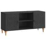 Cabinet TV Negru 102 x 34,5 x 50 cm Lemn prelucrat GartenMobel Dekor
