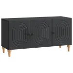 Cabinet TV Negru 99 x 34,5 x 50 cm Lemn prelucrat GartenMobel Dekor
