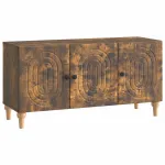 Cabinet TV Stejar fumuriu 99 x 34,5 x 50 cm Lemn prelucrat GartenMobel Dekor