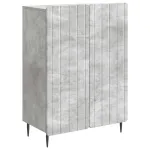 Bufet Gri Beton 66 x 34,5 x 92 cm Lemn prelucrat GartenMobel Dekor