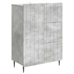 Bufet cu sertar Gri Beton 66 x 34,5 x 91,5 cm Lemn prelucrat GartenMobel Dekor