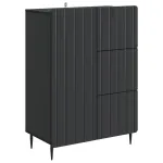Bufet cu sertar Negru 66 x 34,5 x 91,5 cm Lemn prelucrat GartenMobel Dekor