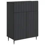 Bufet cu sertar Negru 66 x 34,5 x 92 cm Lemn prelucrat GartenMobel Dekor