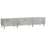 Cabinet TV Gri Beton 147 x 34,5 x 32 cm Lemn prelucrat GartenMobel Dekor