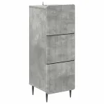 Dulap cu sertare Gri Beton 33 x 34,5 x 92 cm Lemn prelucrat GartenMobel Dekor