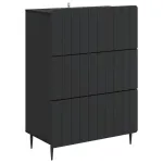 Dulap cu sertare Negru 66 x 34,5 x 92 cm Lemn prelucrat GartenMobel Dekor