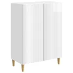 Bufet Alb foarte lucios 66 x 34,5 x 90 cm Lemn prelucrat GartenMobel Dekor