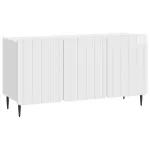 Cabinet TV Alb foarte lucios 99 x 34,5 x 52 cm Lemn prelucrat GartenMobel Dekor