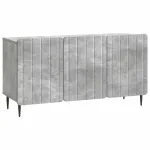 Cabinet TV Gri Beton 99 x 34,5 x 52 cm Lemn prelucrat GartenMobel Dekor