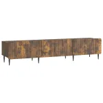 Cabinet TV Stejar fumuriu 147 x 34,5 x 32 cm Lemn prelucrat GartenMobel Dekor