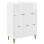 Dulap cu sertare Alb foarte lucios 66 x 34,5 x 90 cm GartenMobel Dekor
