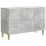 Bufet cu sertar Gri Beton 89 x 34,5 x 60 cm Lemn prelucrat GartenMobel Dekor