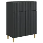 Bufet cu sertar Negru 66 x 34,5 x 90 cm Lemn prelucrat GartenMobel Dekor