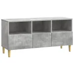 Cabinet TV Gri Beton 102 x 34,5 x 50 cm Lemn prelucrat GartenMobel Dekor