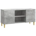 Cabinet TV Gri Beton 102 x 34,5 x 50 cm Lemn prelucrat GartenMobel Dekor